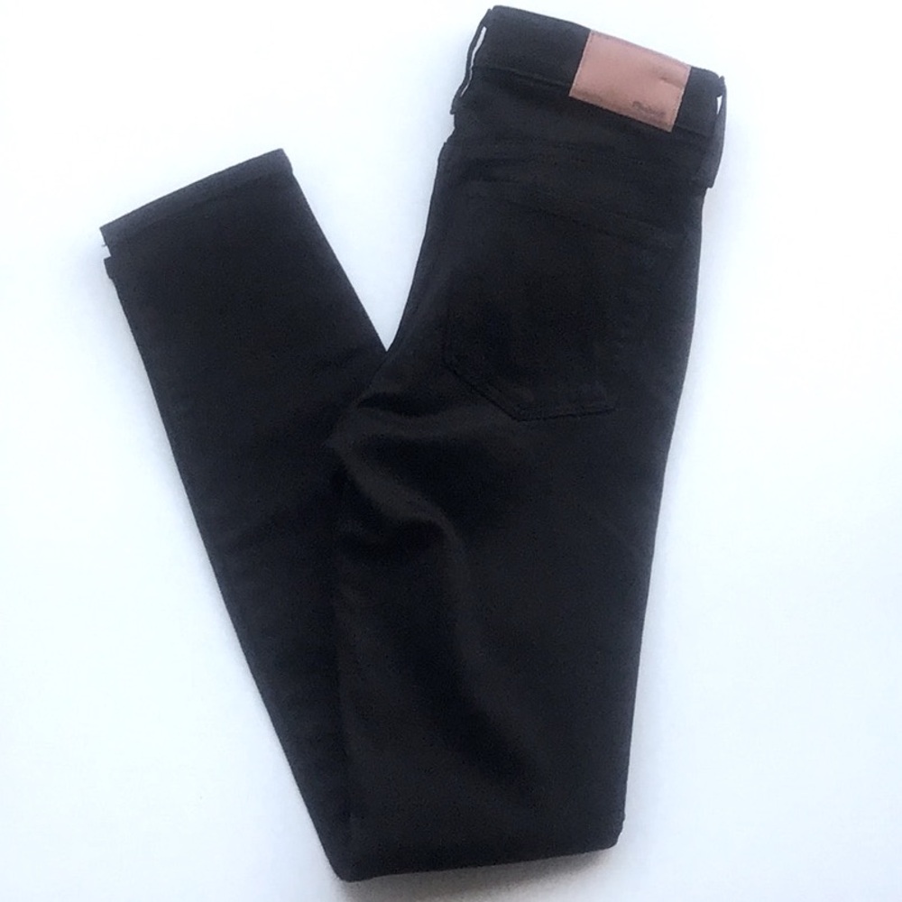 Madewell 8” skinny skinny black jeans 25